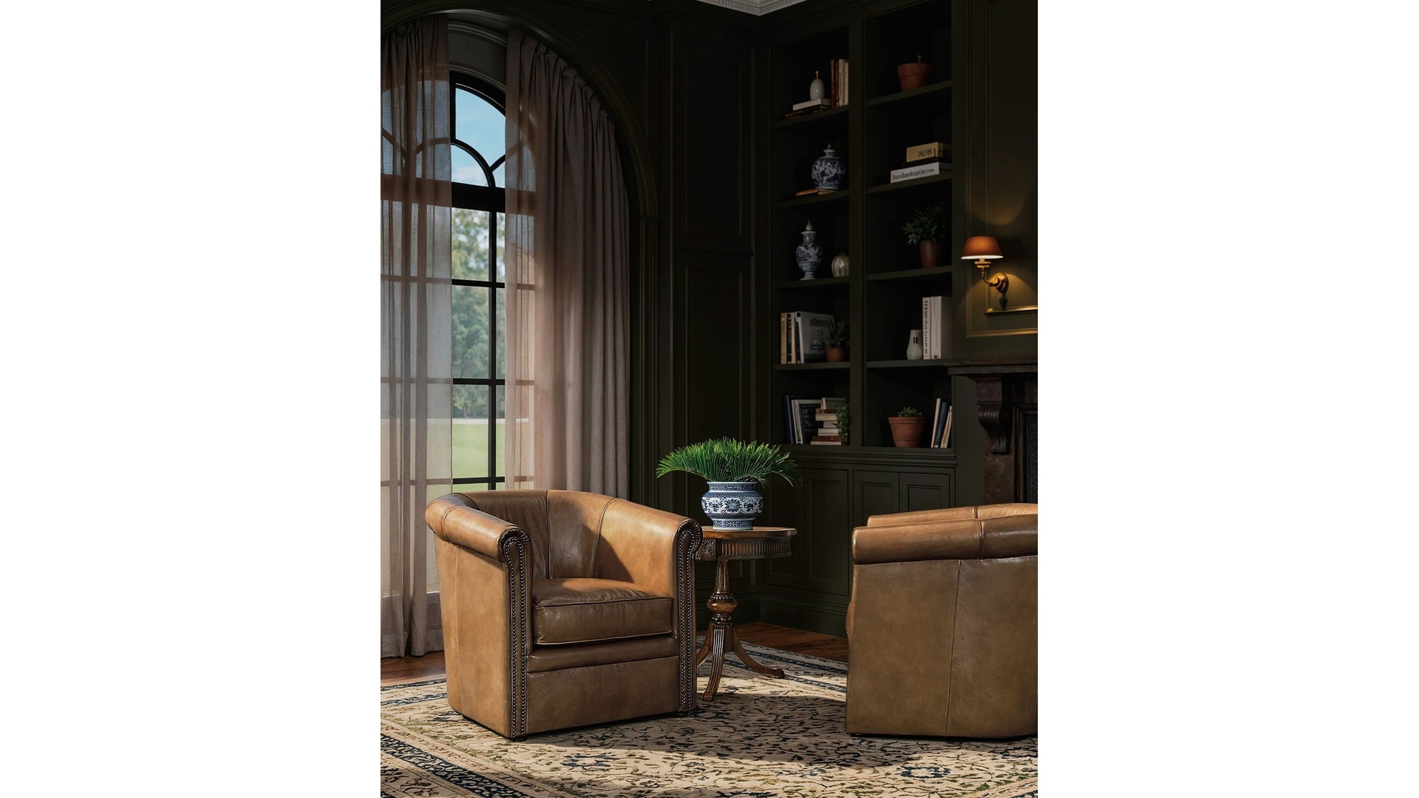 Commerce And Market - Round Pedestal Accent Table - Dark Brown