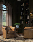 Commerce And Market - Round Pedestal Accent Table - Dark Brown
