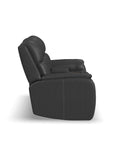 Ziggy - Power Reclining Loveseat With Console, Power Headrest, Lumbar, Heat & Massage