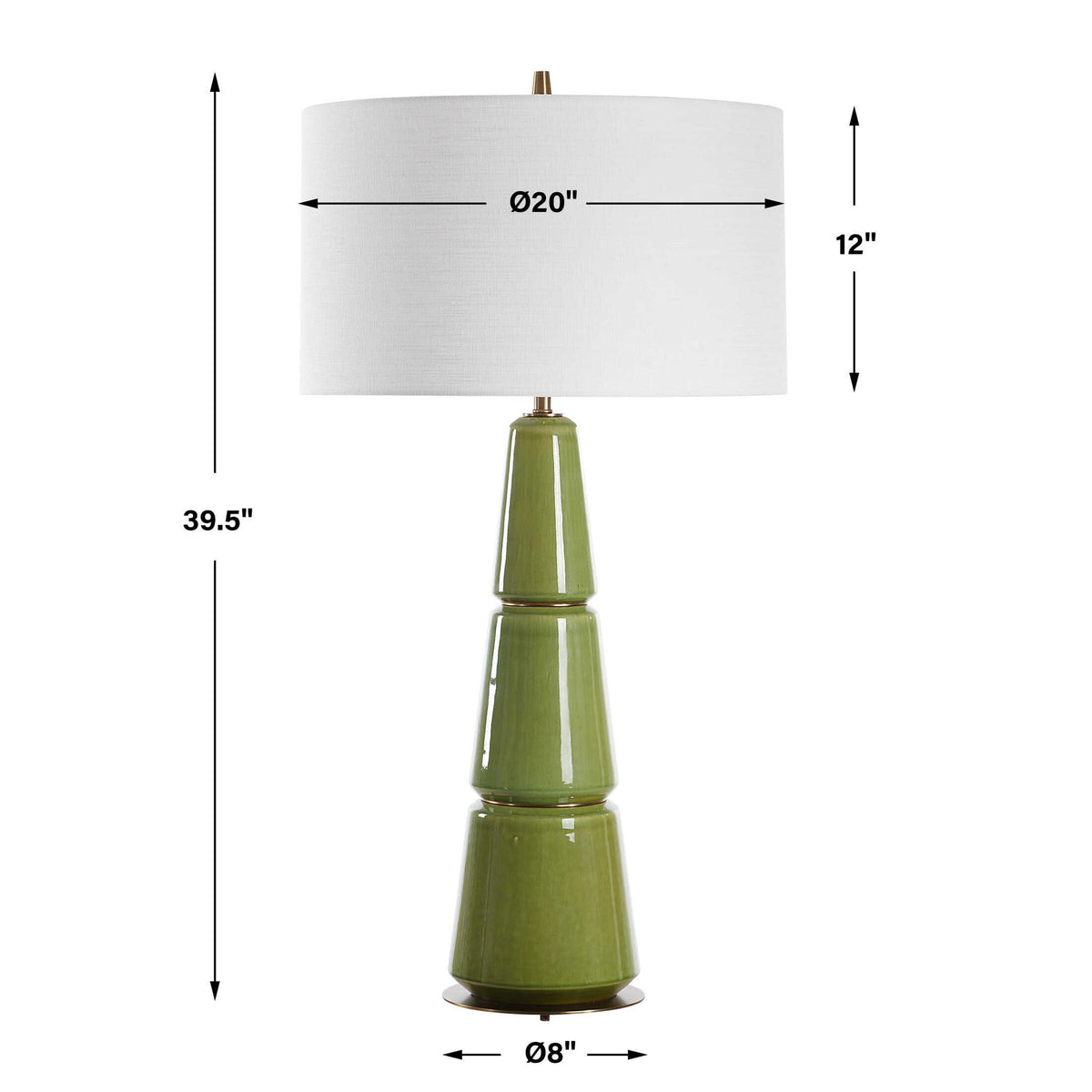 Mendell - Table Lamp - Moss Green
