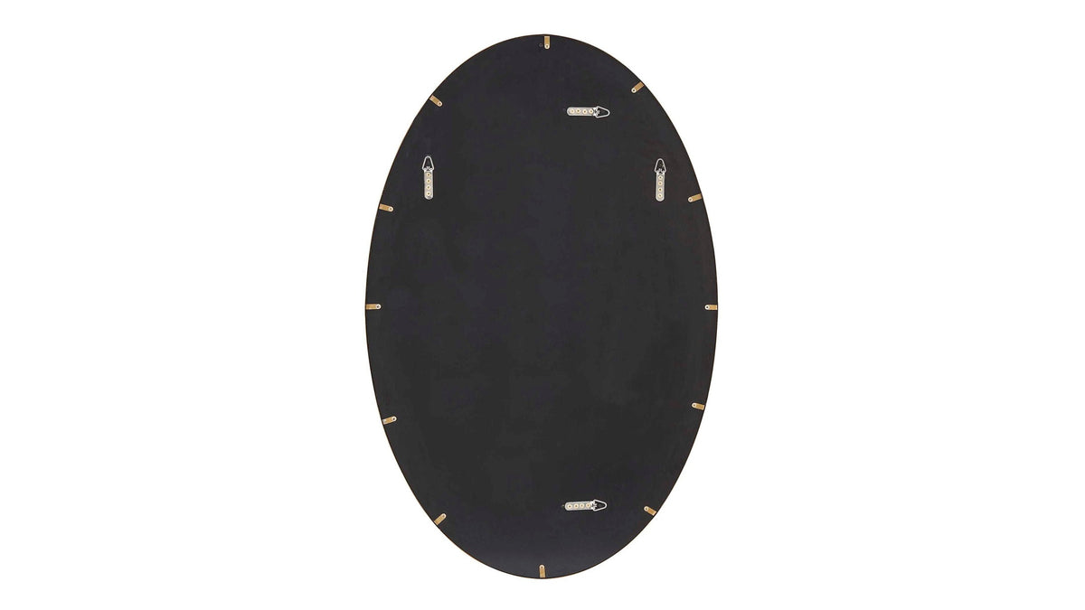 Elstree - Oval Mirror - Antique Brass