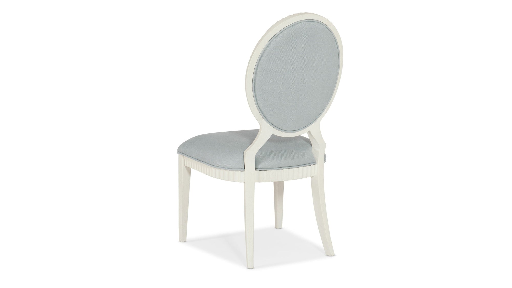 Serenity - Martinique Side Chair Set of 2 - White / Pearl Silver