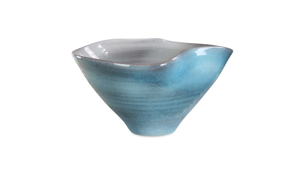 Blue Crest - Ceramic Bowl - Blue