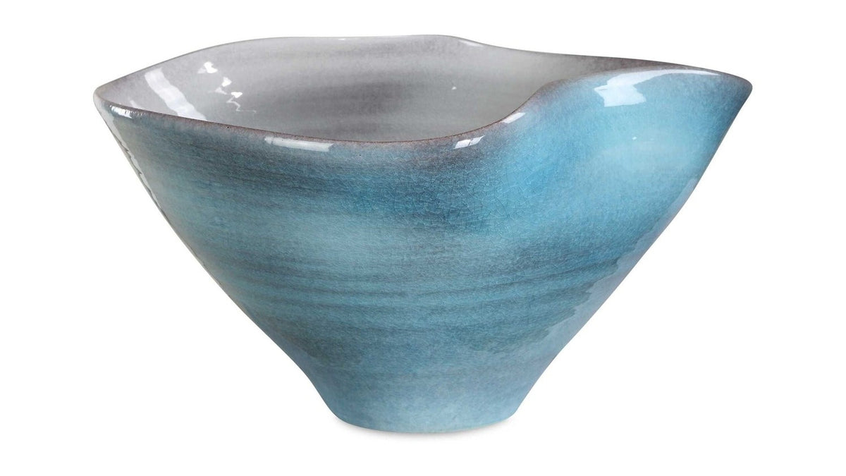 Blue Crest - Ceramic Bowl - Blue