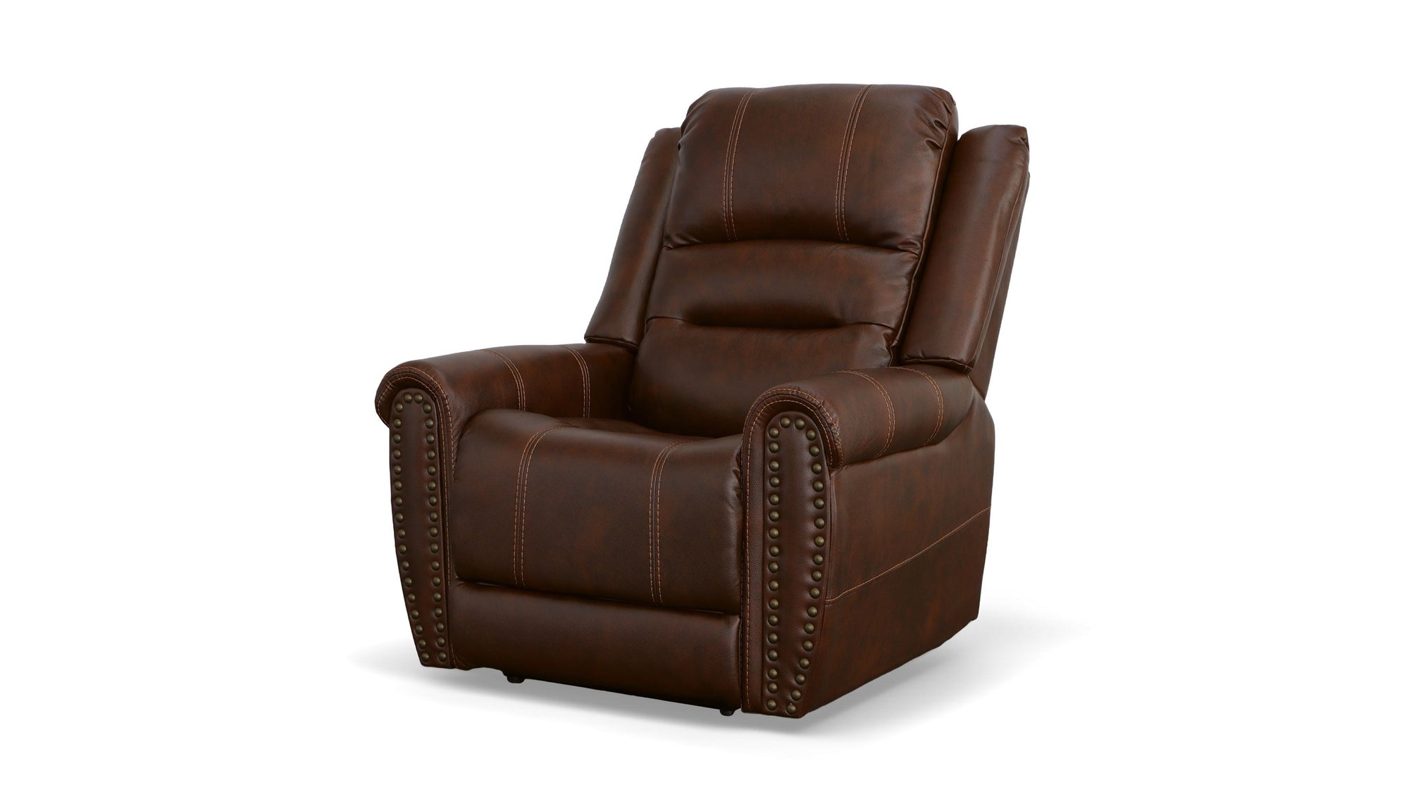 Oscar - Power Recliner With Power Headrest - Pumpernickel
