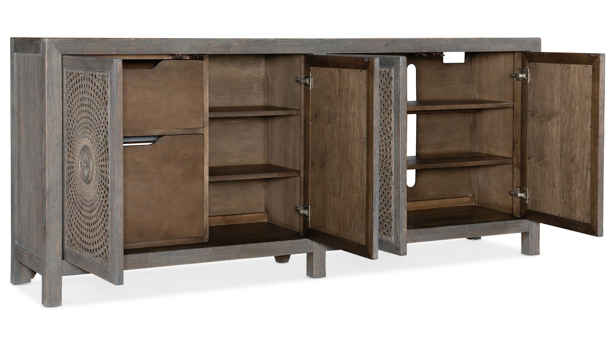 Melange - Emmett Entertainment Console - Dark Gray