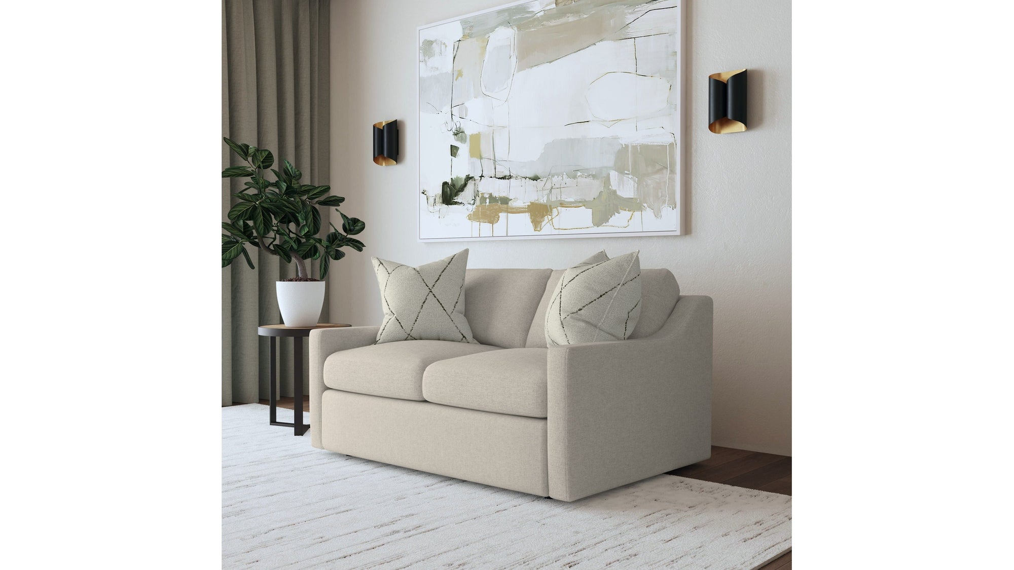 Sky - Fabric Upholstered Loveseat