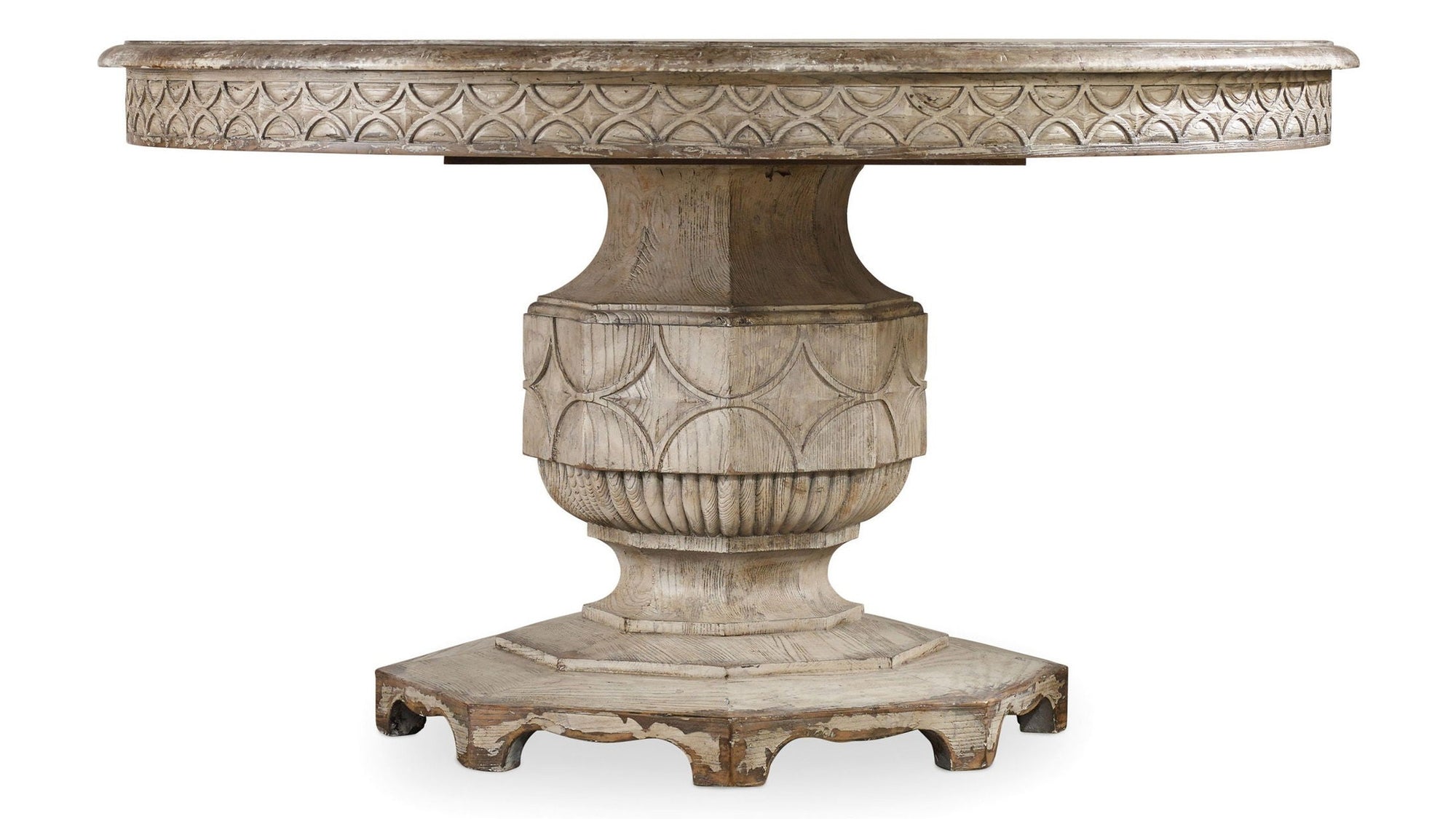 Chatelet - Round Dining Table With One 20" Leaf - Paris Vintage