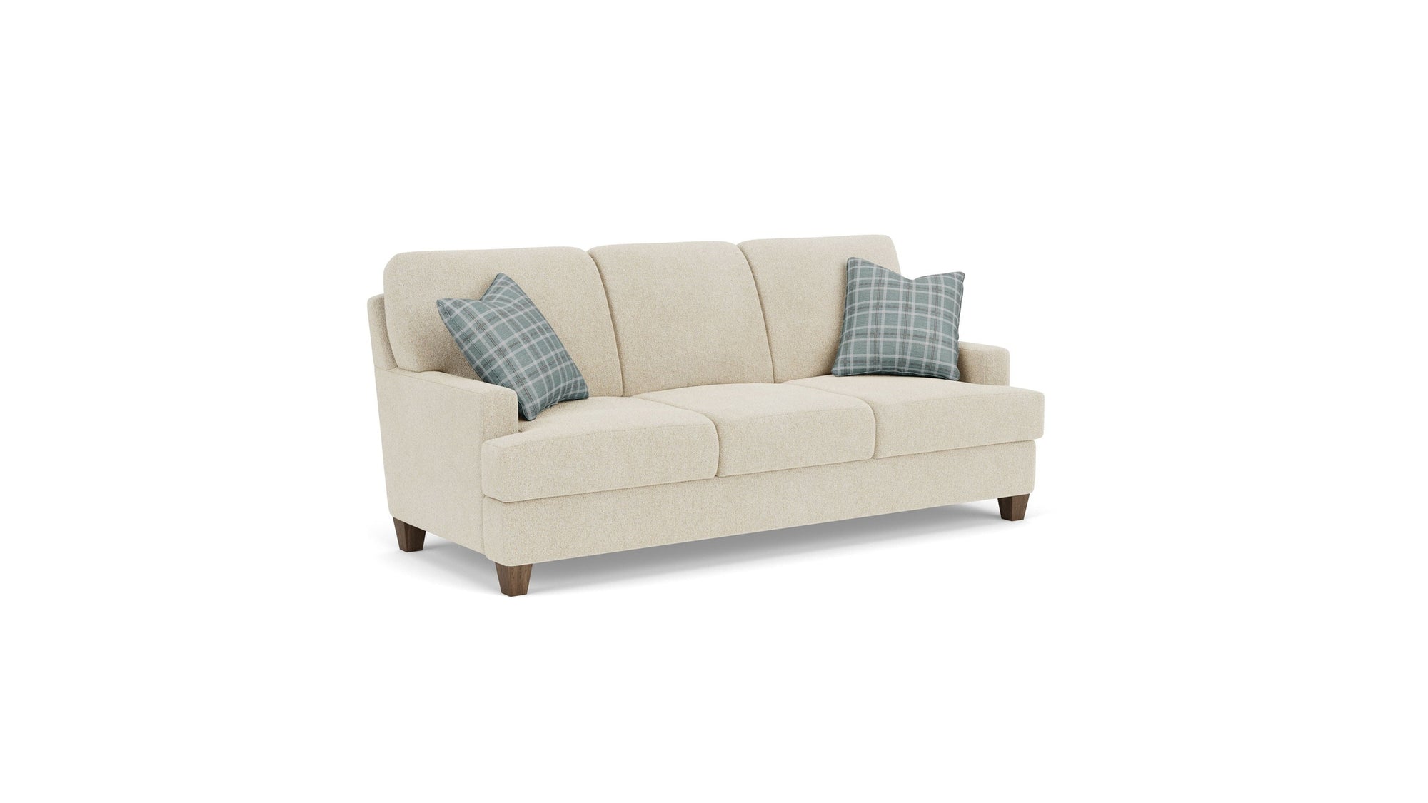 Moxy - Fabric Sofa, T-Shaped Seat Cushion, Straight Track Arms