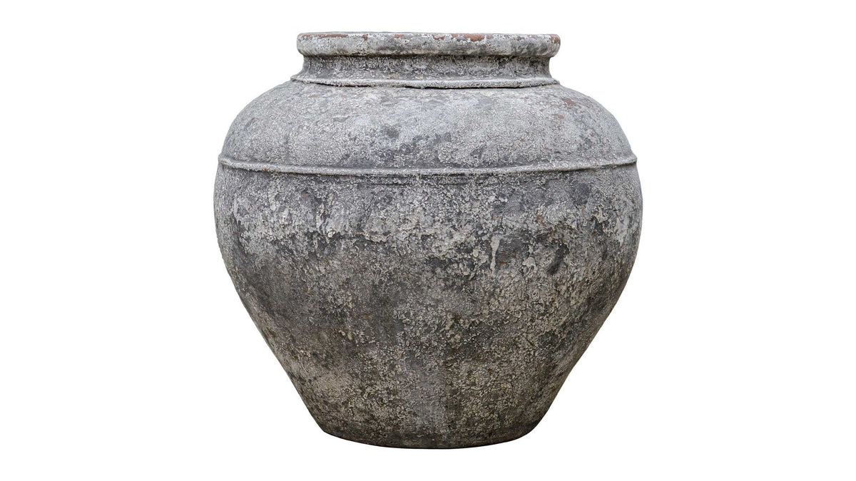 Echoes Of Time - Concrete Outdoor Planter - Dark Gray