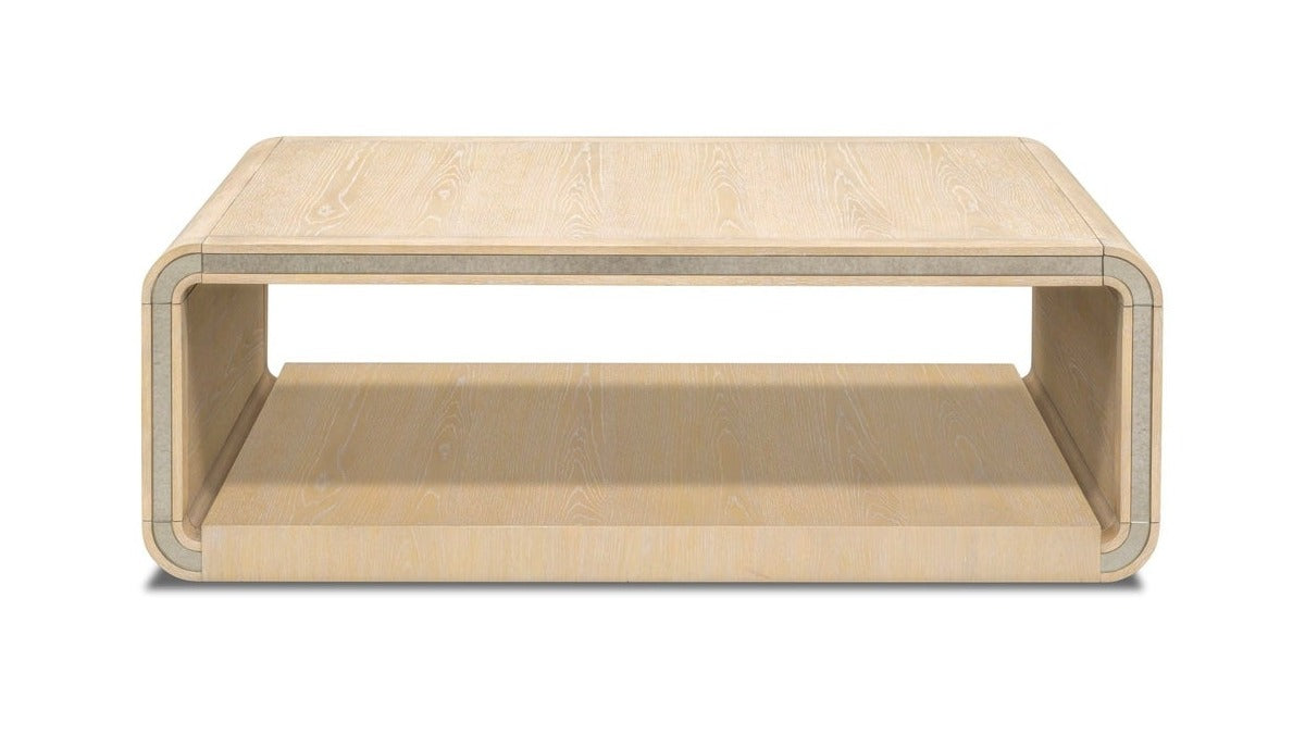 Damone - Coffee Table - Cerused White Oak