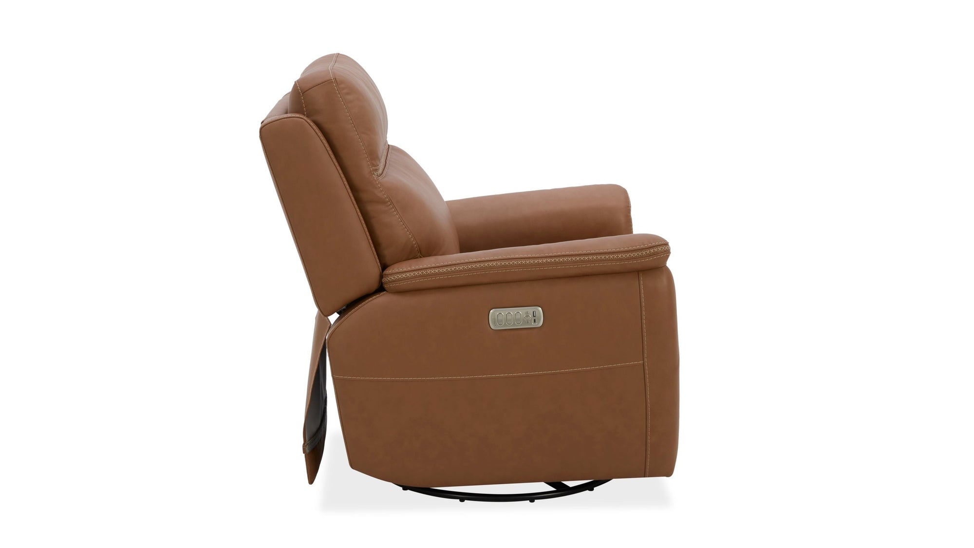 Sawyer - Swivel Glider With Power Headrest, Lumbar, Heat &amp; Massage