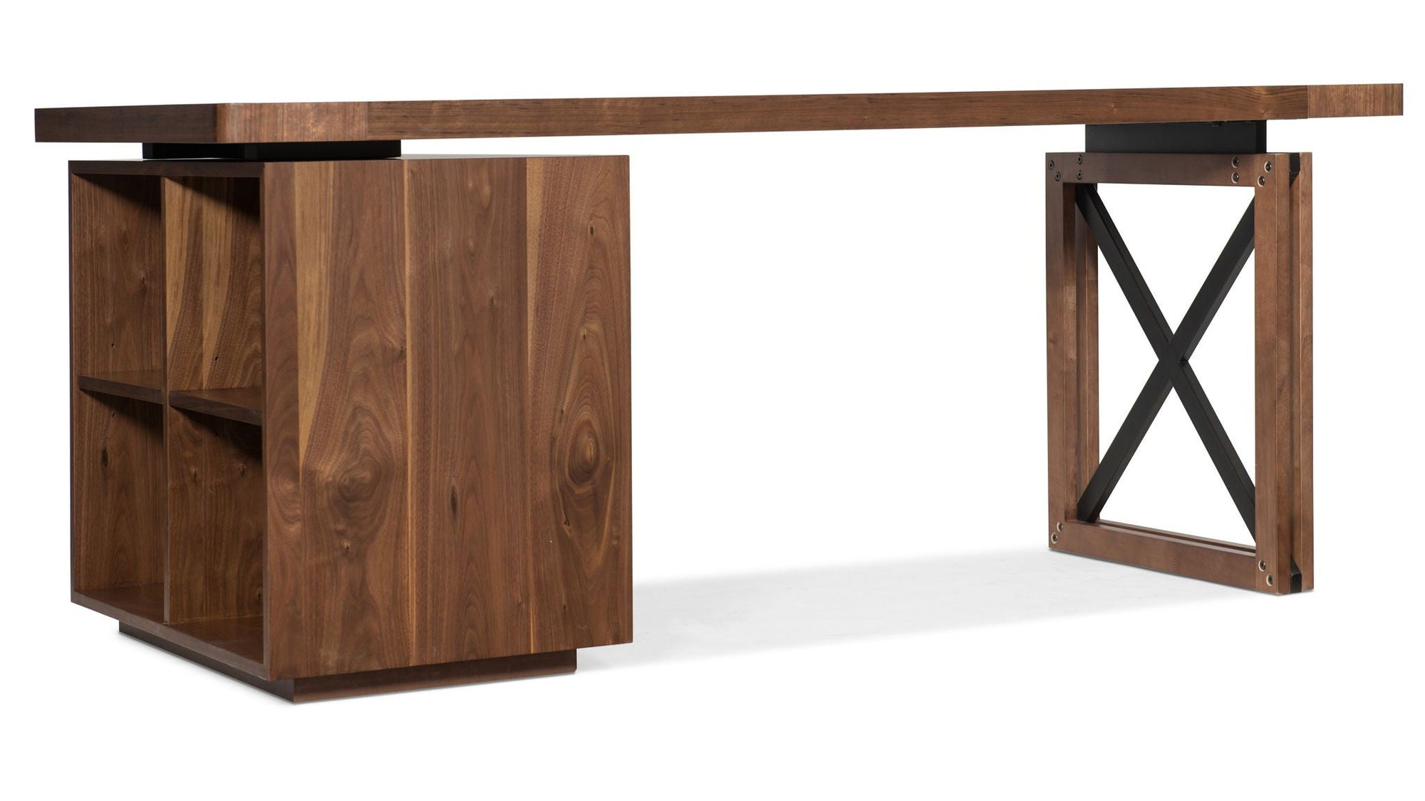 Elon - Bunching Short Bookcase - Dark Brown