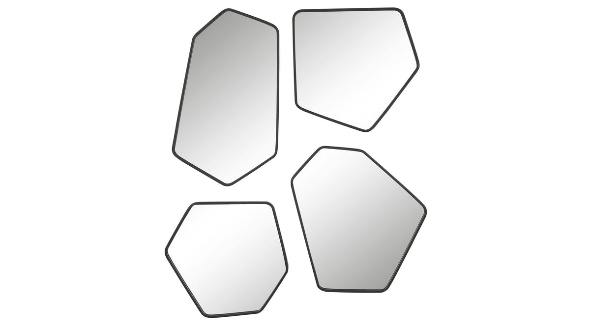 Linneah - Mirrors (Set of 4) - Black