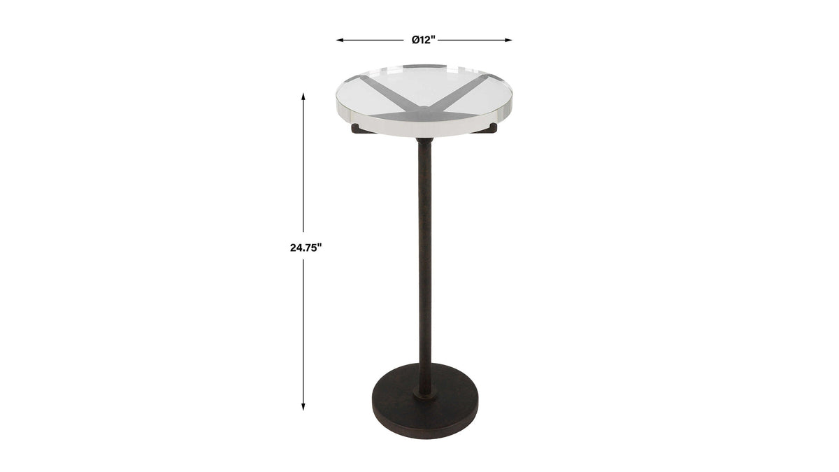 Forge - Industrial Accent Table - Black