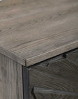 Shield - Oak 2 Door Cabinet - Gray