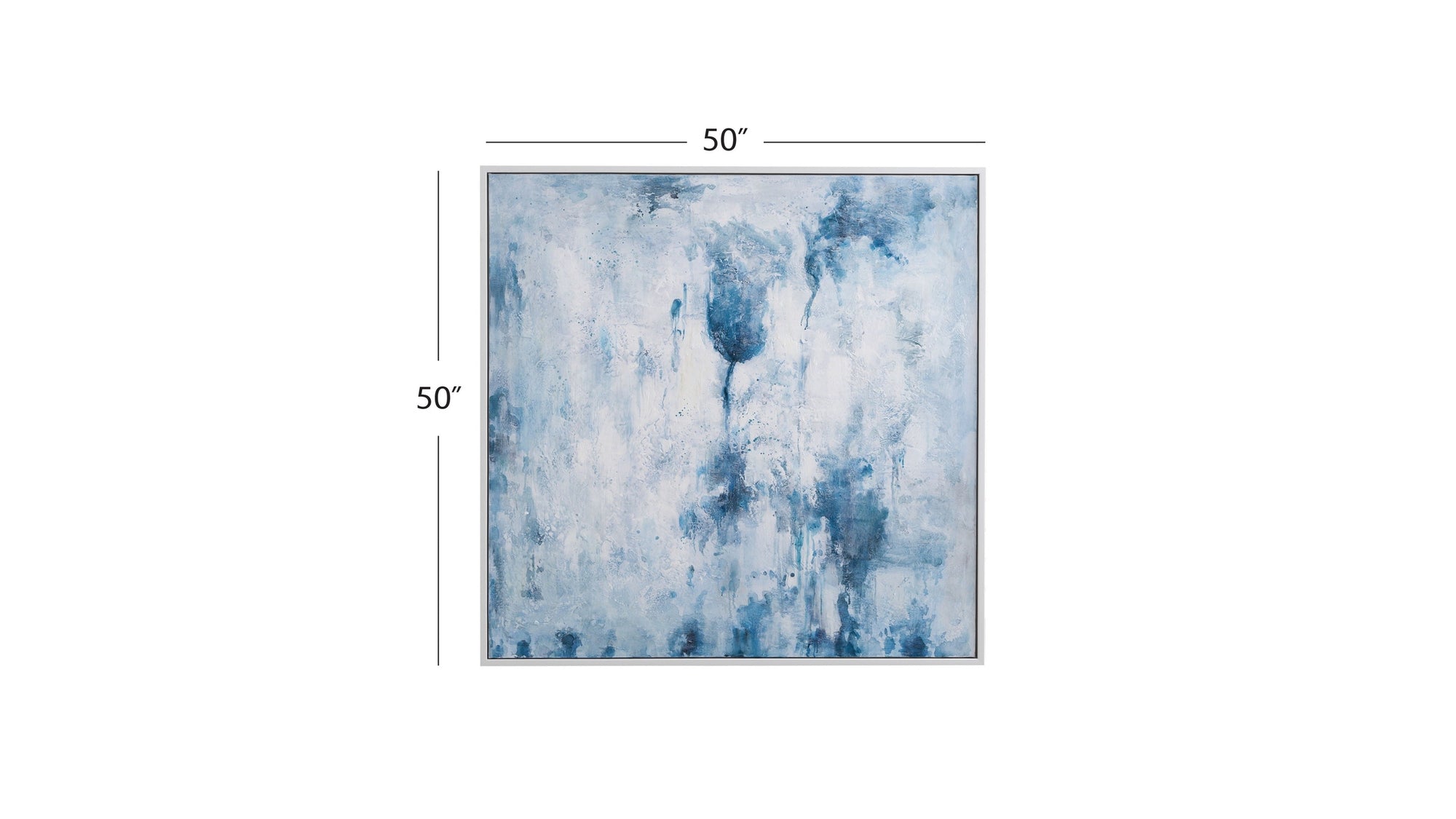 Lake Time Framed Canvas - Blue