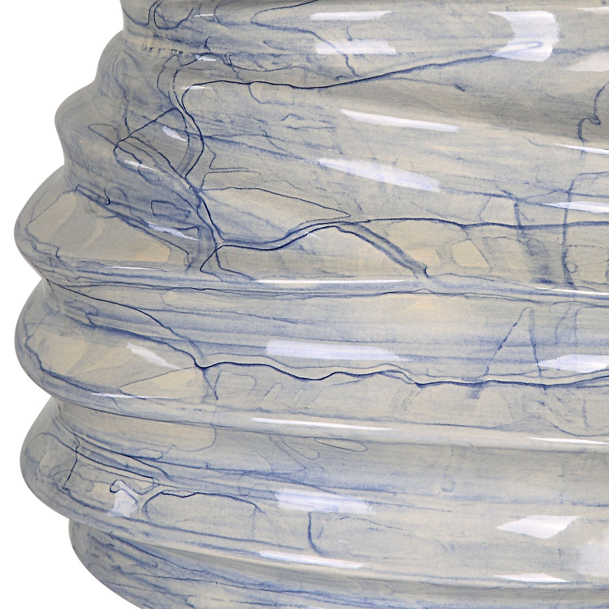 Waves - Blue &amp; White Accent Lamp