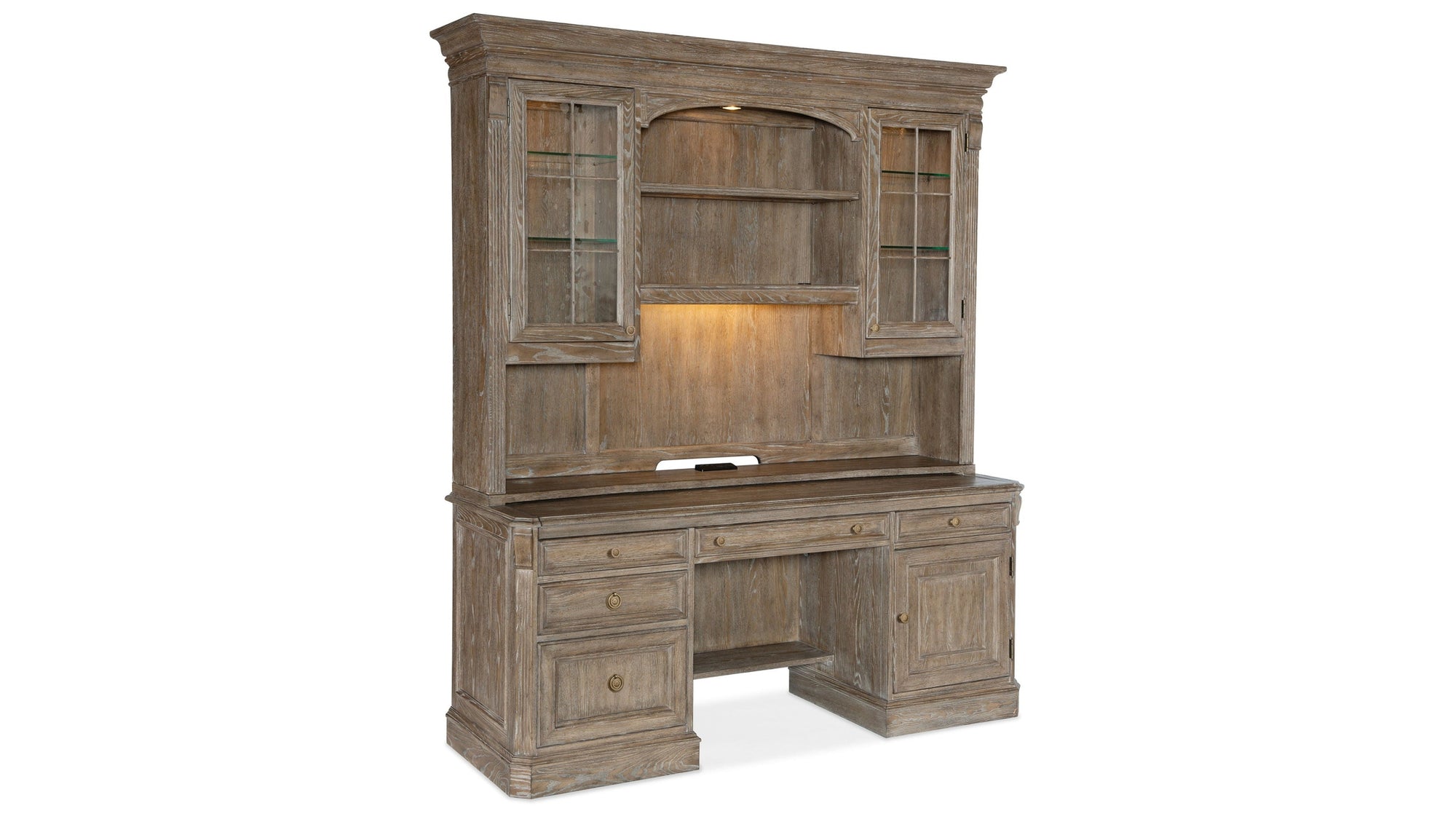 Sutter - Computer Credenza - Light Brown