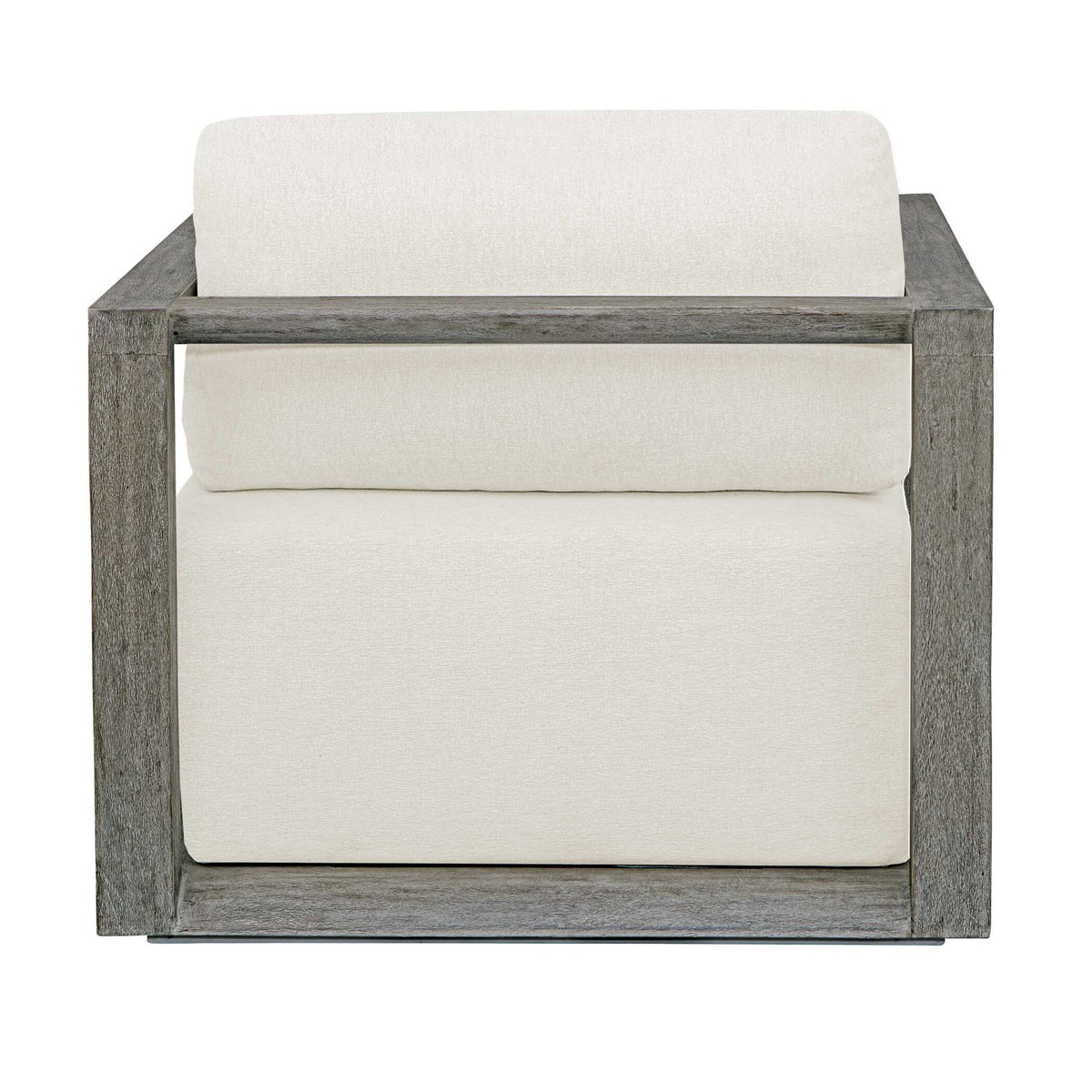 Remsen - Outdoor Lounge Chair - Dark Gray / White