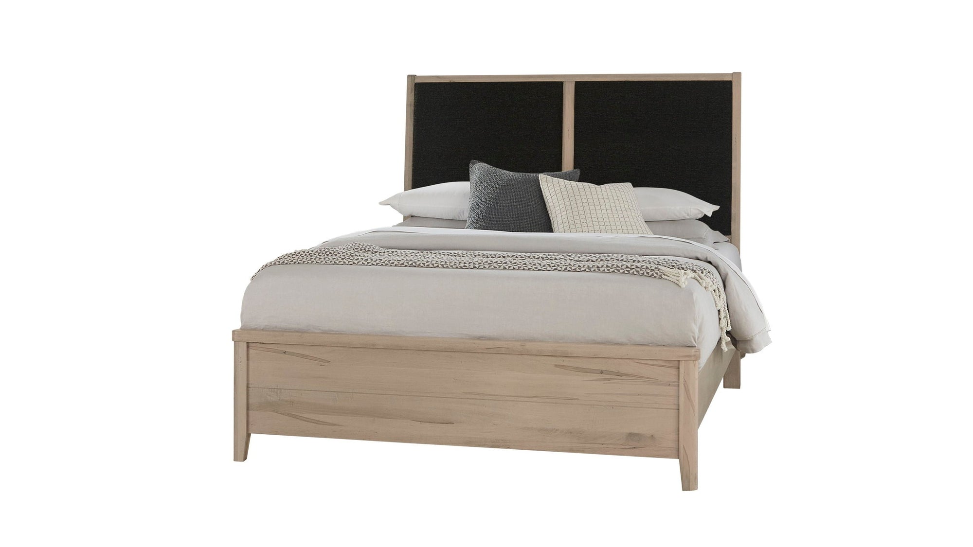 Woodbridge - Upholstered Bed - Light Brown Wood