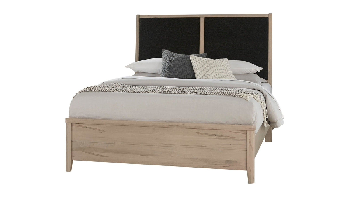 Woodbridge - Upholstered Bed - Light Brown Wood