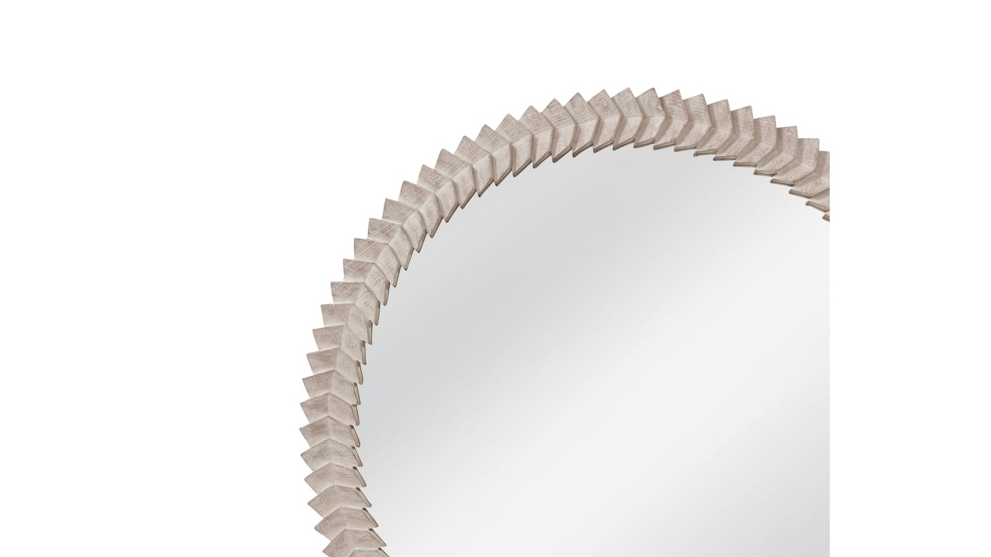 Claire - Wall Mirror - White Wash