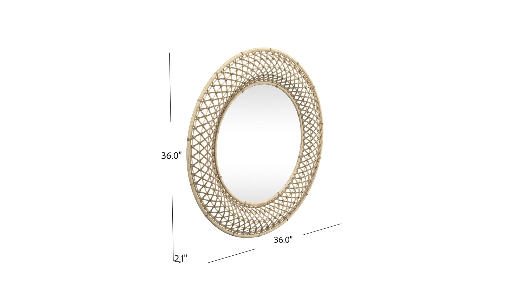 Biedel - Wall Mirror - Light Brown