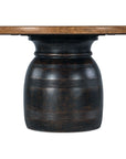 Big Sky - Round Dining Table - Light Brown / Black
