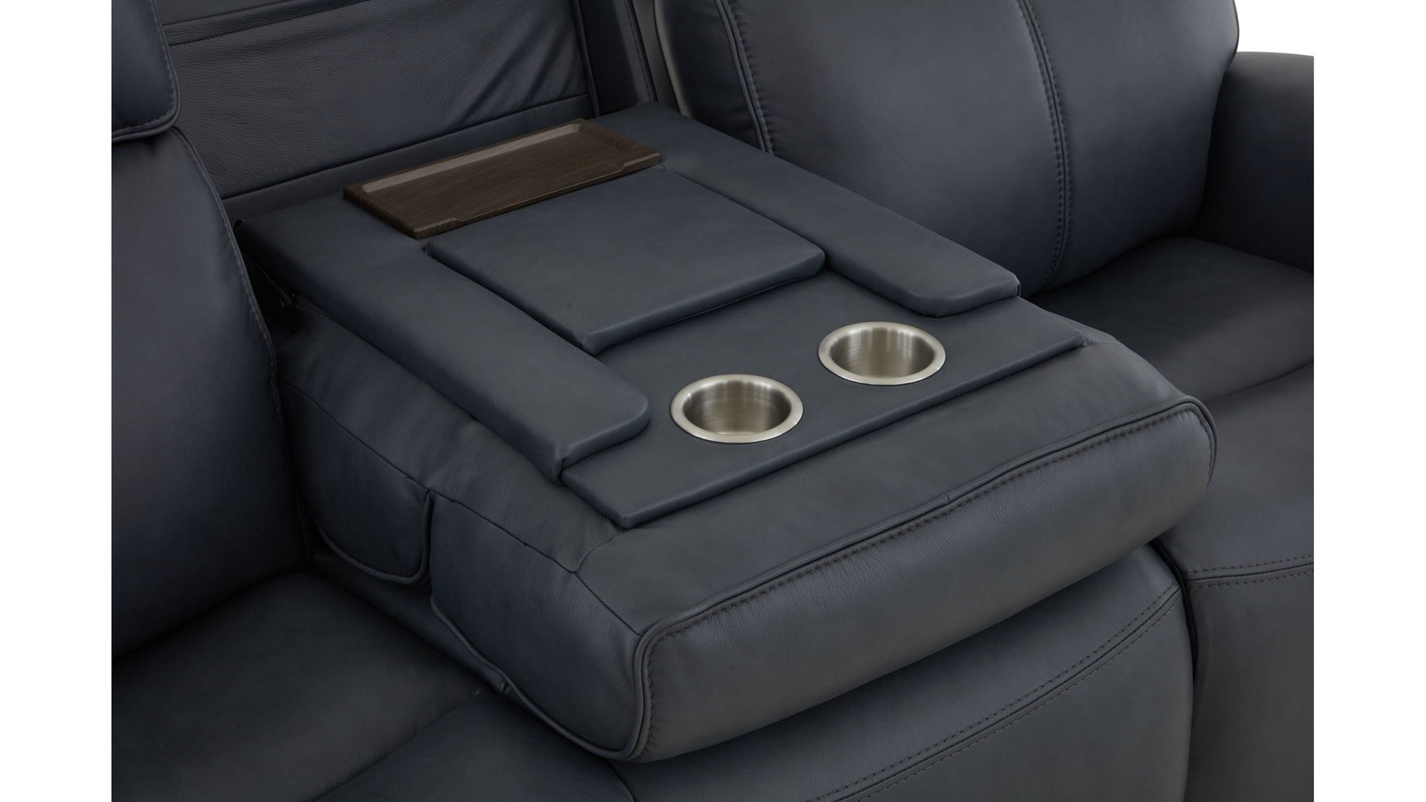 Warren - Power Reclining Sofa With Console, Power Headrest &amp; Lumbar