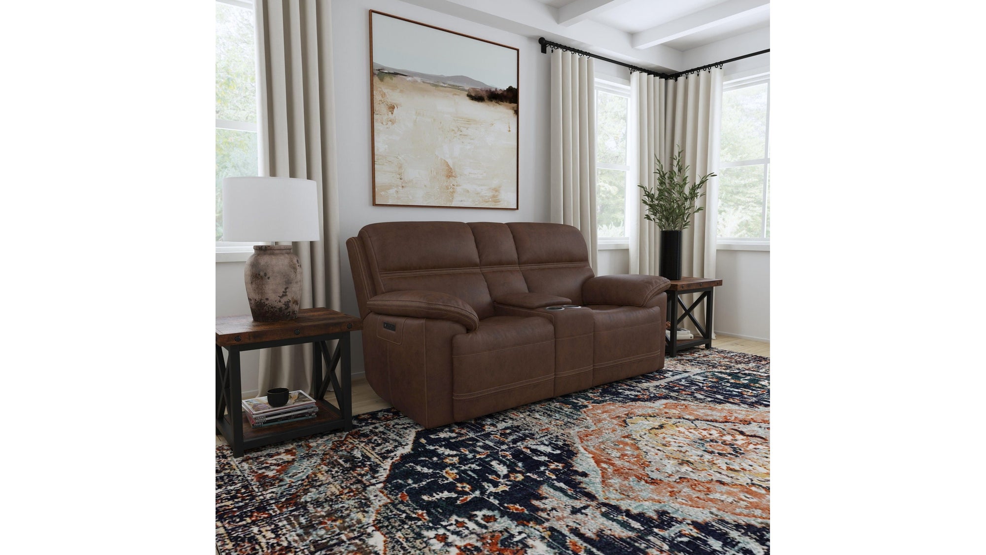 Jackson - Power Reclining Loveseat With Console &amp; Power Headrests