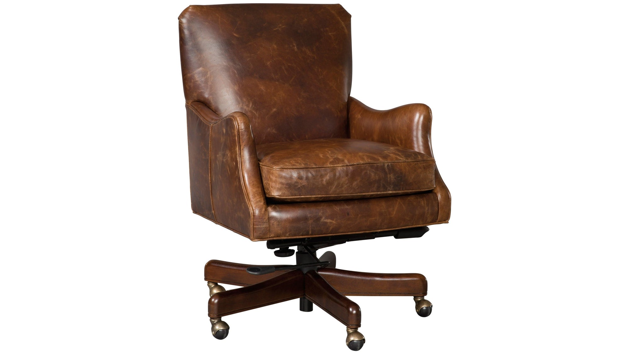 EC - Barker Executive Swivel Tilt Chair - Dark Brown