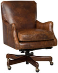 EC - Barker Executive Swivel Tilt Chair - Dark Brown