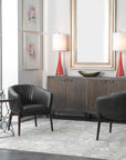 Anders - Chenille Accent Chair - Black
