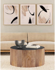 Eartha Canvas Art Set of 3 - Beige / Black
