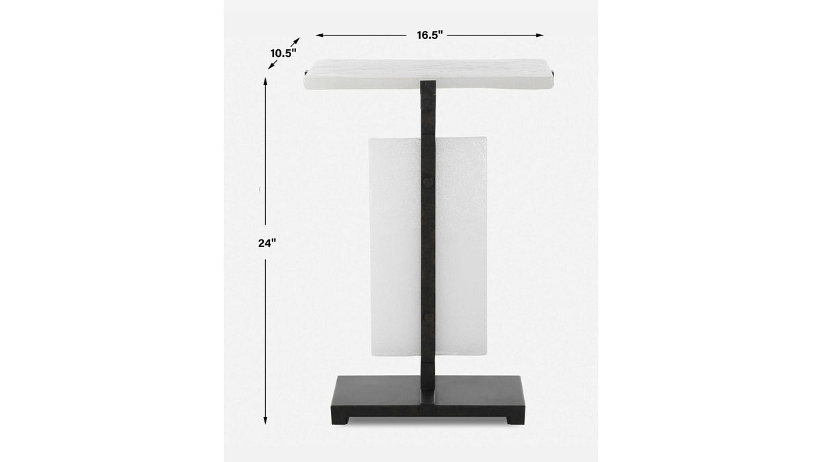 Elements Bubble - Glass Accent Table