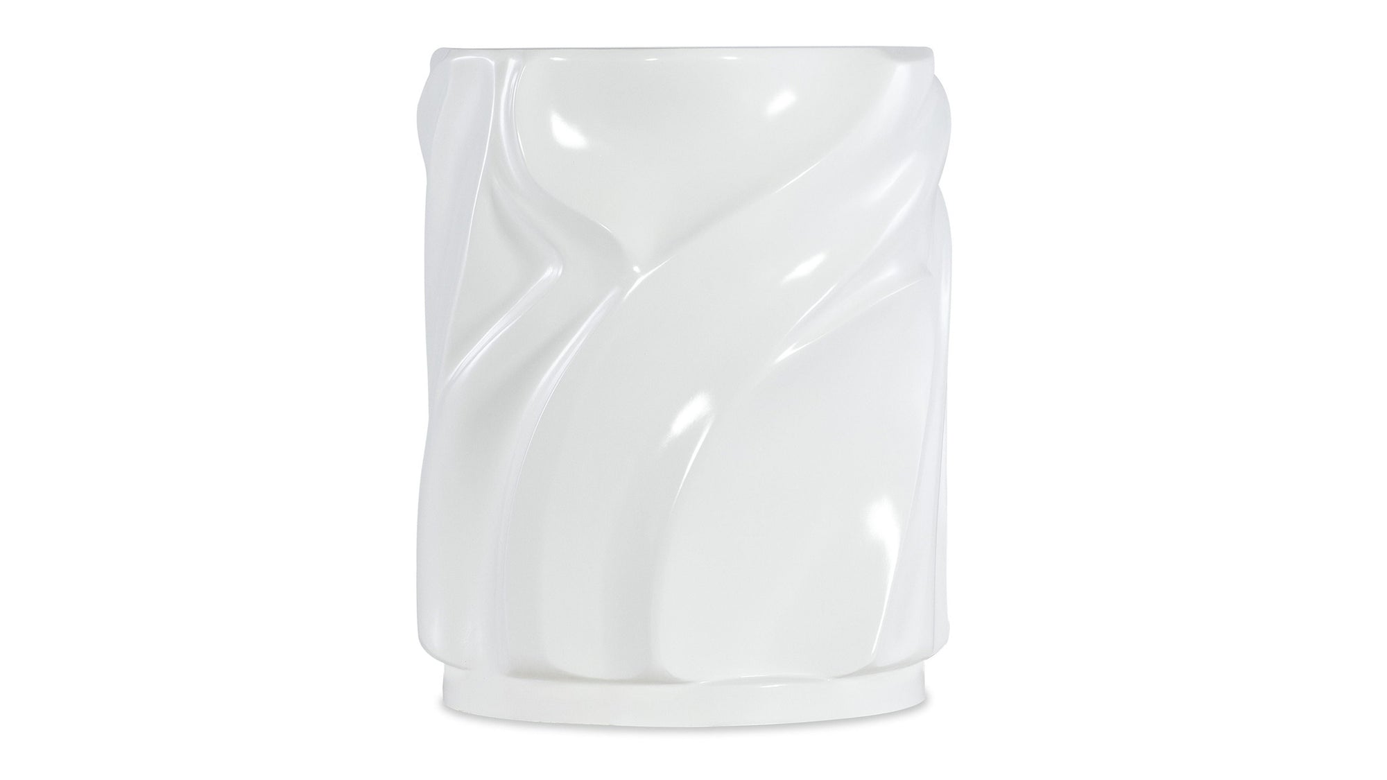 Melange - Alabaster End Table - White