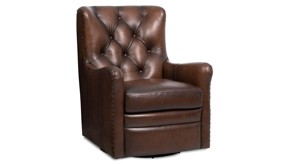 CC - Senda Swivel Chair - Dark Brown
