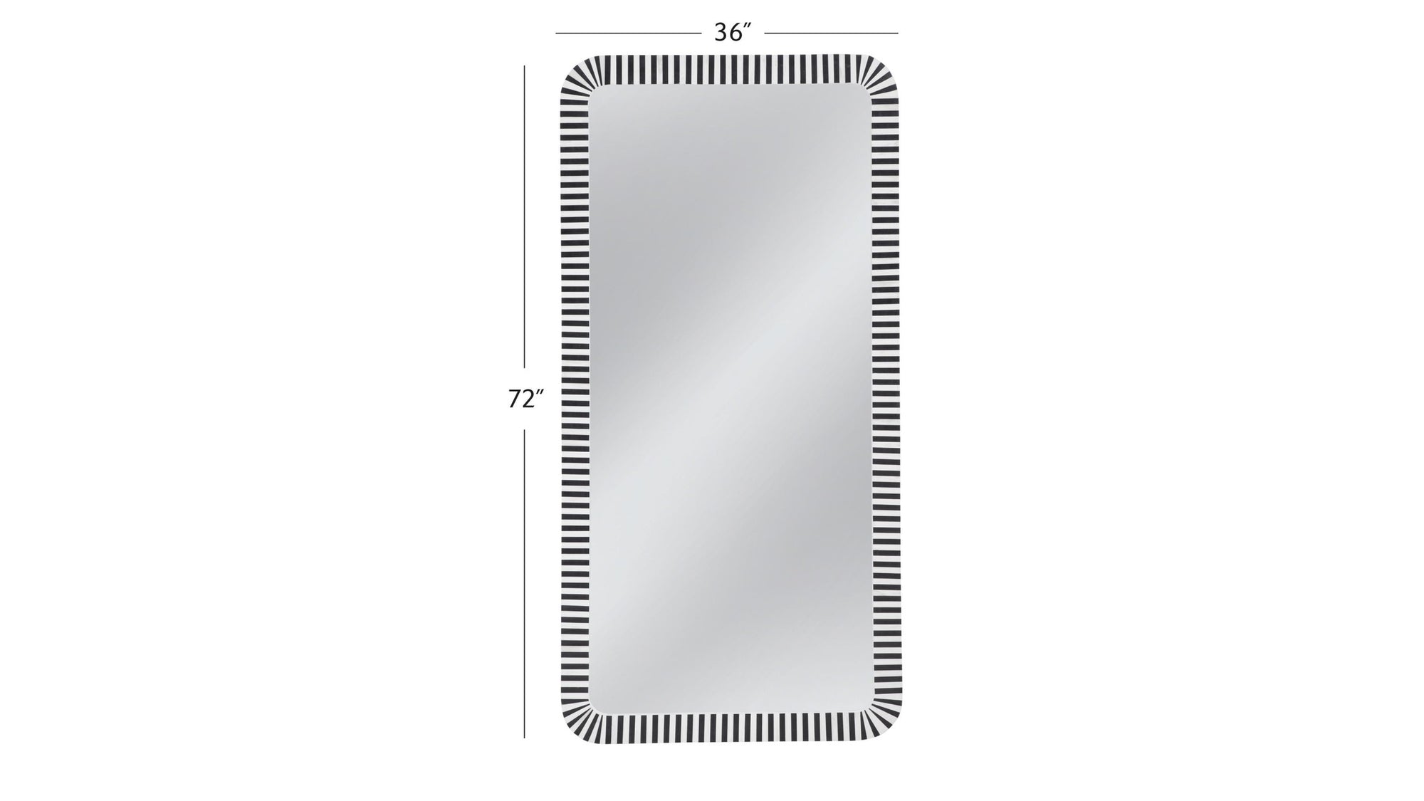 MacAlister - Floor Mirror - Black