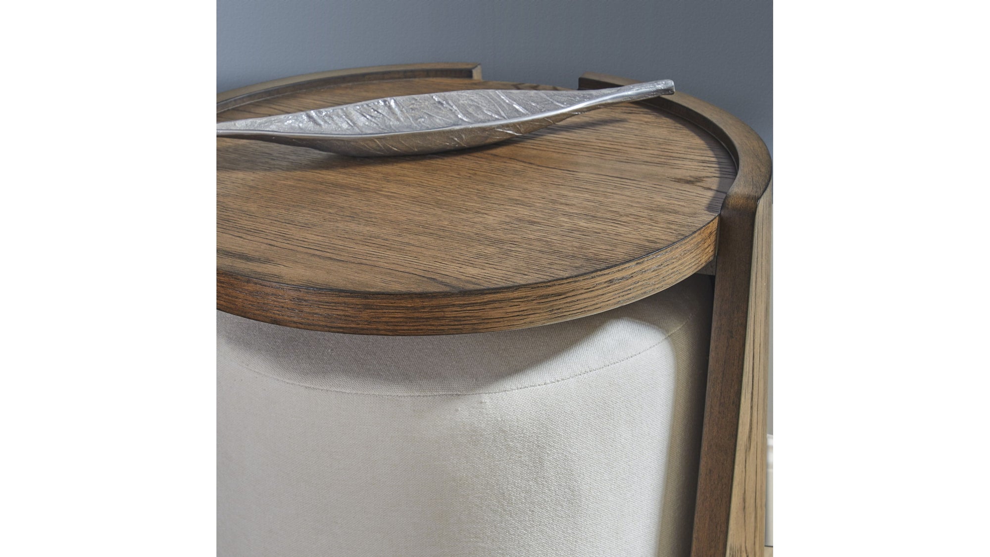Lyra - End Table - Dark Brown / White