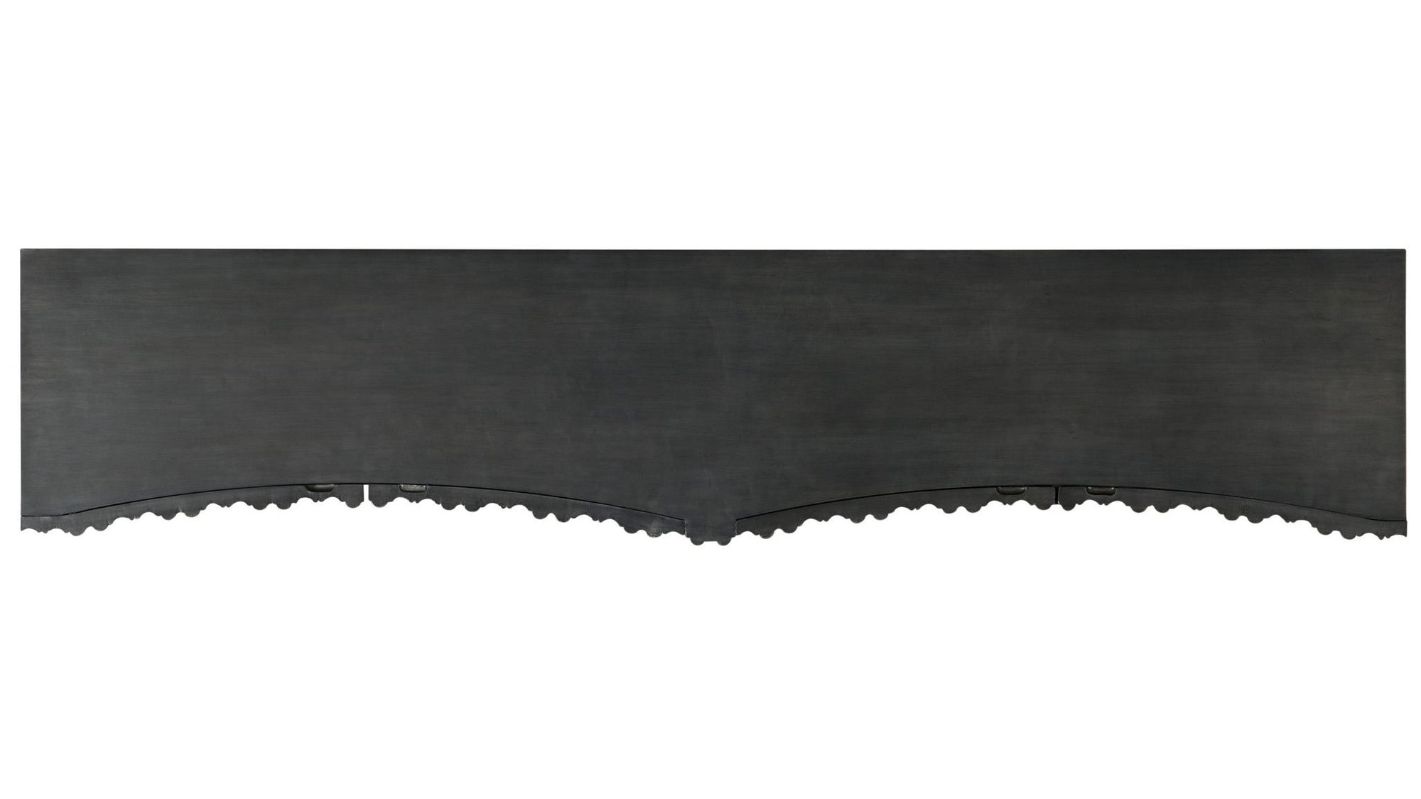 Melange - Apollo Credenza - Dark Gray / Gold