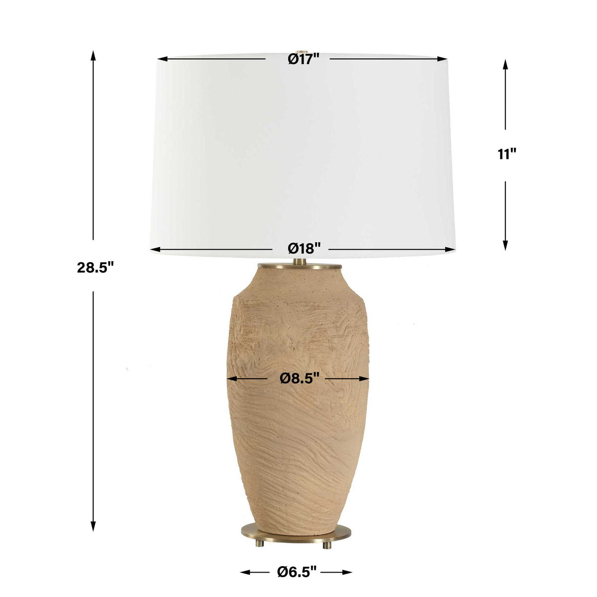 Sandstone Flow - Table Lamp - Terracotta