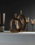 Kyler - Textured Vases (Set of 2) - Bronze