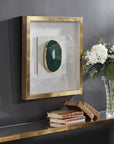 Keeva - Agate Stone Shadow Box - Gold