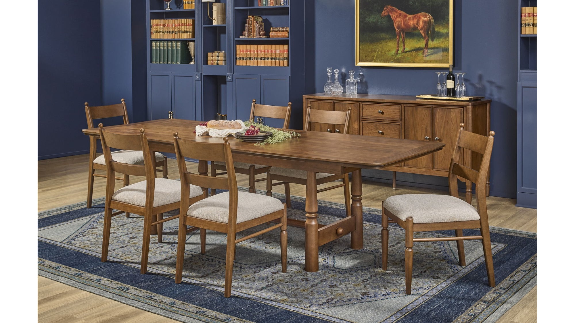 Azalea - Upholstered Dining Chair Set of 2 - Walnut