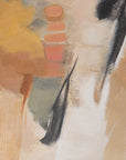 Uphill - Framed Abstract Print - Light Brown