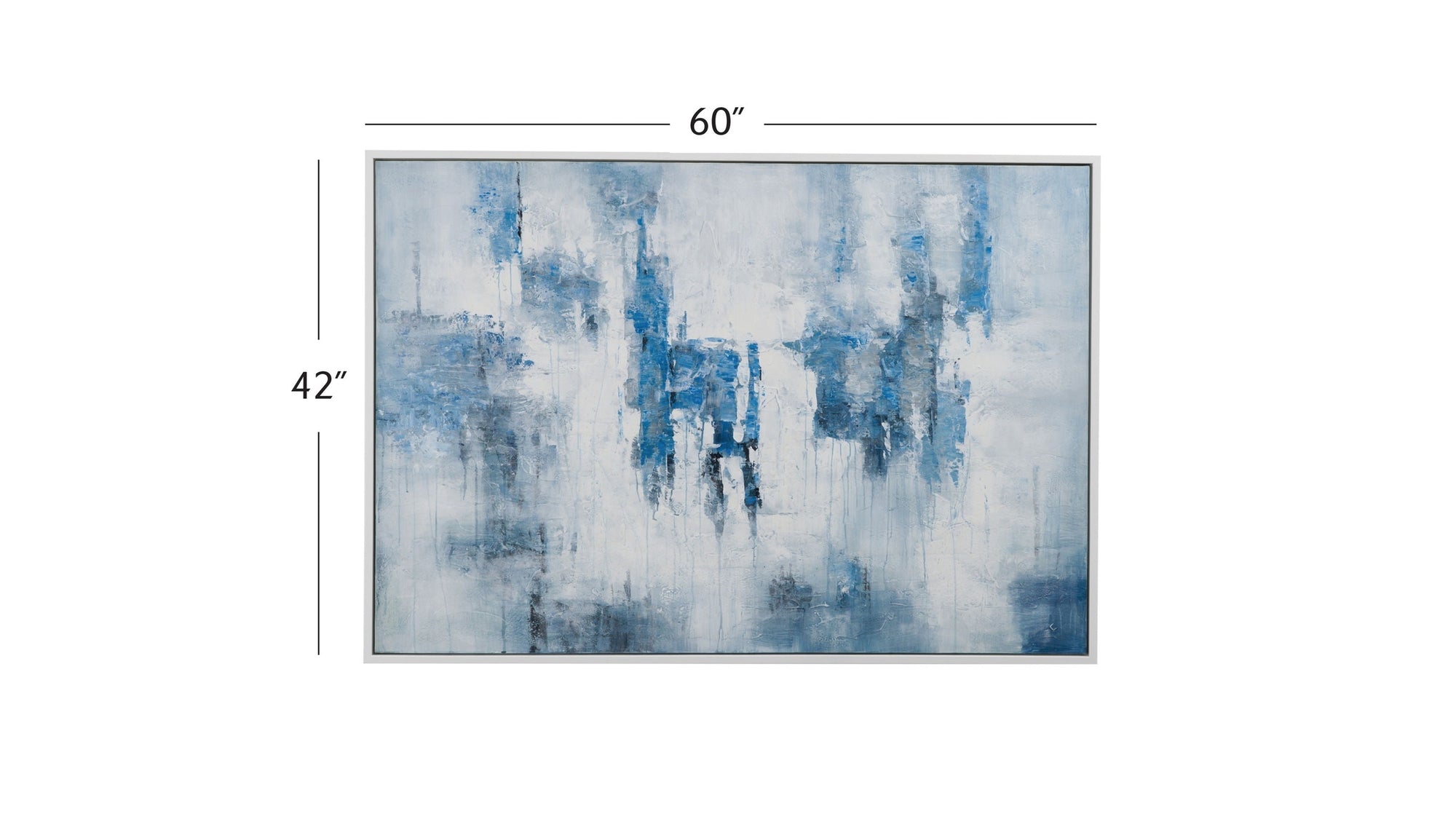 Perdido Framed Canvas - Blue