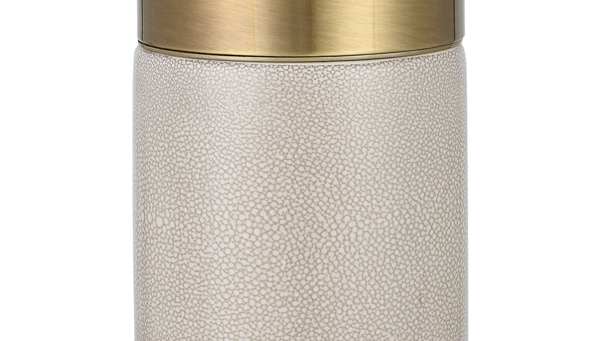 Adelia - Ivory &amp; Brass Table Lamp