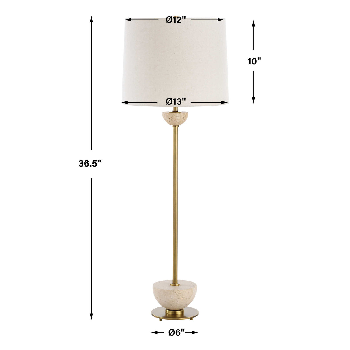 Hemisphere - Buffet Lamp - Brass