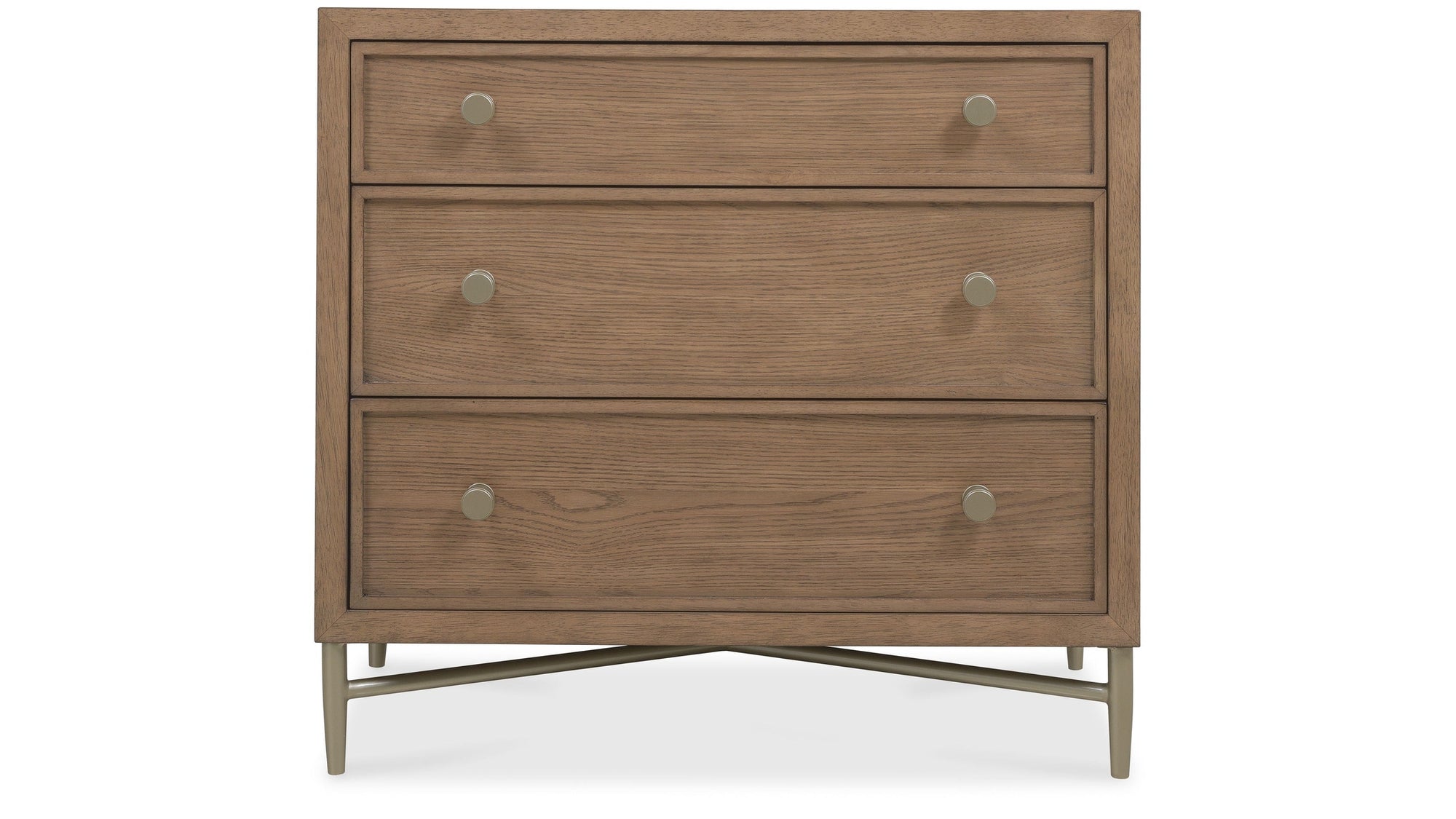 Sonnet - Three-Drawer Nightstand - Dark Gray